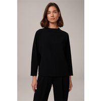 Crêpe-Langarm-Bluse in Schwarz von windsor.