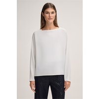 Crepe-Langarm-Blusen-Shirt in Ecru von windsor.