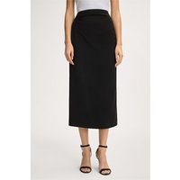 Crêpe-Midi-Bleistiftrock mit Drape in Schwarz Crêpe-Midi-Bleistiftrock mit Drape in Schwarz von windsor.
