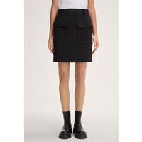 Crêpe-Mini-Stiefelrock in Schwarz von windsor.