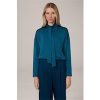 Crêpe-Schluppenbluse in Petrol von windsor.