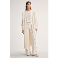 Double-Knit-Cardigan mit V-Ausschnitt in Creme von windsor.