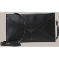 Envelope-Bag aus Nappaleder in Schwarz von windsor.