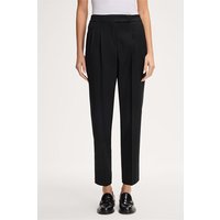 Flanell-Bundfalten-Hose im Jogger-Stil in Schwarz Flanell-Bundfalten-Hose im Jogger-Stil in Schwarz von windsor.