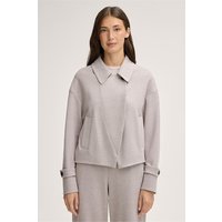 Jersey-Kurzblazer-Jacke in Steingrau von windsor.