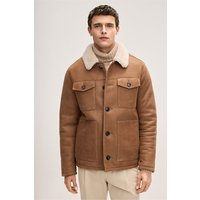 Lammfell-Lederjacke Atri in Camel von windsor.