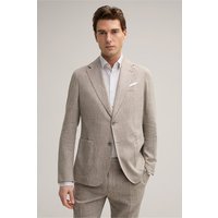 Leinenmix-Sakko Giorno mit Wolle in Beige meliert von windsor.