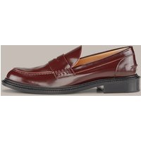 Loafer aus Kalbnappaleder in Rotbraun by Unützer von windsor.