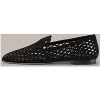 Loafer aus Veloursleder in Schwarz by Unützer von windsor.