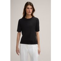 Lyocell-Baumwoll T-Shirt in Schwarz von windsor.