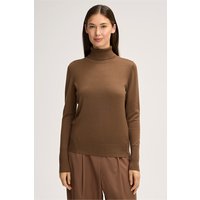 Merino-Feinstrick-Rollkragen-Pullover in Braun von windsor.