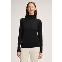 Merino-Feinstrick-Rollkragen-Pullover in Schwarz von windsor.