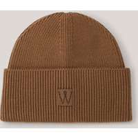 Merino-Strick-Mütze in Braun von windsor.