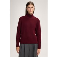 Merino-Strick-Stehkragen-Pullover in Rot von windsor.