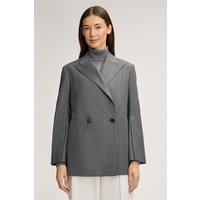 Nadelstreifen-Flanell-Doppelreiher-Blazer in Grau von windsor.