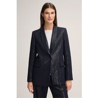 Pailletten-Chiffon-Blazer in Navy von windsor.