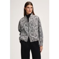 Paisley-Print-Blouson mit Zipper in Ecru-Schwarz von windsor.