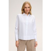 Popeline-Baumwoll-Hemd-Bluse in Weiss von windsor.