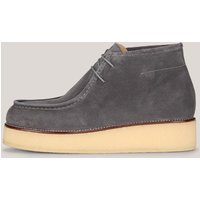 Schnür-Halbschuh aus Veloursleder in Stone by Unützer von windsor.