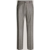 Schurwoll-Baukasten-Hose Francos mit Bundfalte in Grau-Brau strukturiert Schurwoll-Baukasten-Hose Francos mit Bundfalte in Grau-Brau strukturiert von windsor.