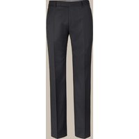 Schurwoll-Baukasten-Hose Sole in Dunkelgrau von windsor.