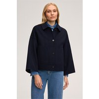 Schurwoll-Doubleface-Jacke in Navy von windsor.