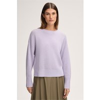 Schurwoll-Pullover mit Cashmere in Flieder von windsor.