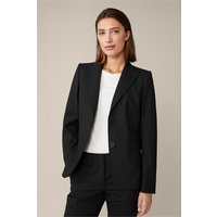 Schurwoll-Stretch-Blazer in Schwarz von windsor.