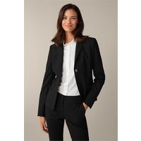 Schurwoll-Stretch-Blazer in Schwarz von windsor.