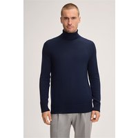 Schurwoll-Strick-Rollkragen-Pullover Ramiro in Navy von windsor.
