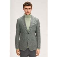 Schurwoll-Tweed-Sakko Giorno in Grün gesprenkelt von windsor.