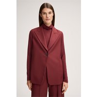 Schurwoll-Weste mit Revers in Rot von windsor.