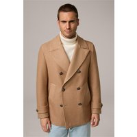 Schurwollmix-Caban-Jacke Cabon mit Reverskragen in Camel-Beige Schurwollmix-Caban-Jacke Cabon mit Reverskragen in Camel-Beige von windsor.