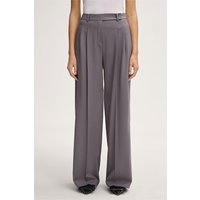 Schurwollstretch-Palazzo-Hose in Grau Schurwollstretch-Palazzo-Hose in Grau von windsor.