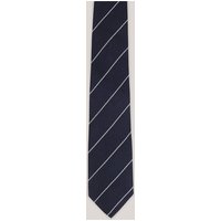 Seidenmix-Krawatte in Navy gestreift von windsor.