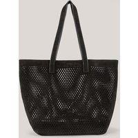 Shopper aus Rindveloursleder in Schwarz von windsor.