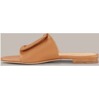 Slide aus Nappaleder by Unützer in Cognac von windsor.
