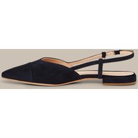 Slingback aus Veloursleder by Unützer in Navy von windsor.