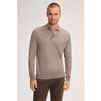 Strick-Poloshirt Nando mit Seide und Cashmere in Braun von windsor.