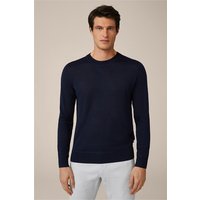 Strick-Pullover Nando mit Seide und Cashmere in Navy von windsor.