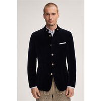 Trachten-Janker Sendling aus Baumwolle in Navy Samt von windsor.