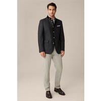Trachten-Janker Sendling aus Wolle in Anthrazit-Dunkelgrün von windsor.