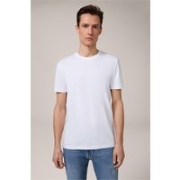 Two-Pack-Baumwollmix T-Shirts mit Stretch und Rundhals in Weiß von windsor.
