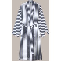 Unisex-Morgenmantel aus Lyocell in Navy gestreift Unisex-Morgenmantel aus Lyocell in Navy gestreift von windsor.