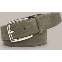 Veloursleder-Gürtel in Khaki von windsor.