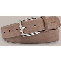 Veloursleder-Gürtel in Taupe von windsor.