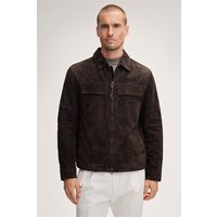 Veloursleder-Jacke Pesaro in Dunkelbraun von windsor.