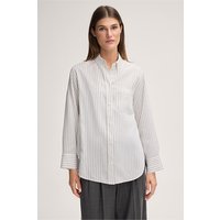 Viskosemix-Hemdbluse mit Streifen in Grau-Beige von windsor.