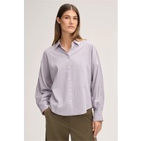 Viskosemix-Streifen-Hemdbluse in Flieder/Ecru von windsor.