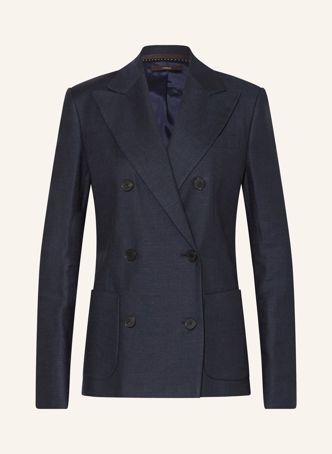 Windsor. Blazer Mit Leinen blau von windsor.